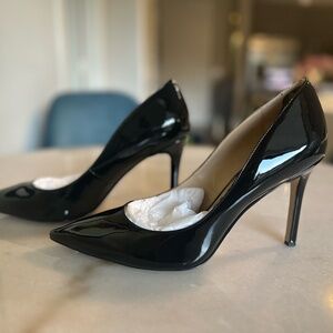 Sam Edelman Hazel Black Patent Leather Pointed Toe Pumps (Size 11)